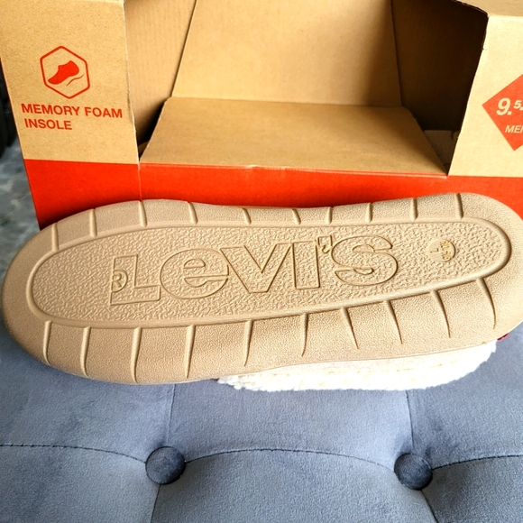 Levi's Venetian Mens Moccasin Slippers With Hard Bottoms Size L 9.5-10.5 - Picture 4 of 5